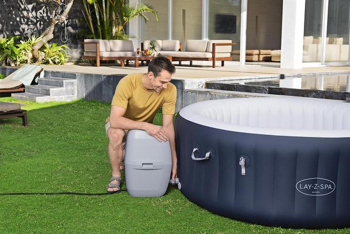 Produktbild Bestway LAY-Z-SPA Miami energieeffizienter aufbl asbarer Whirlpool mit AirJet 180 x 66 cm (4 Personen)