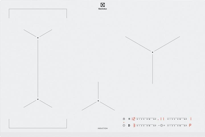 Actual product image Electrolux EIL83443BW White Built-in 78 cm Induction hob 4 Cooker(s)