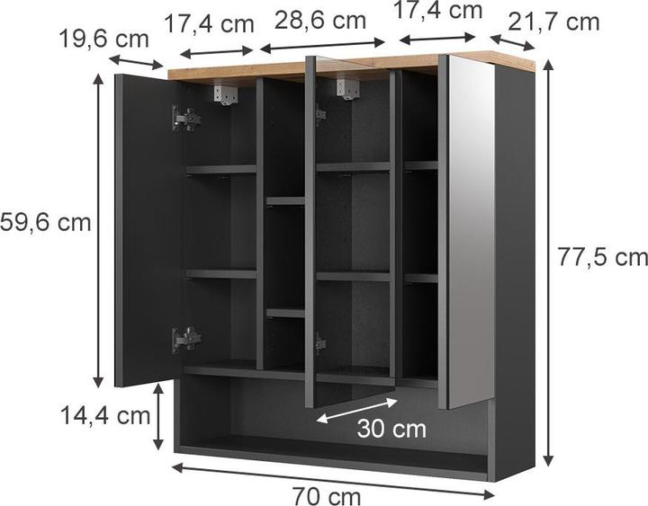 Immagine prodotto Vicco Eden (70 x 22 x 77 cm)