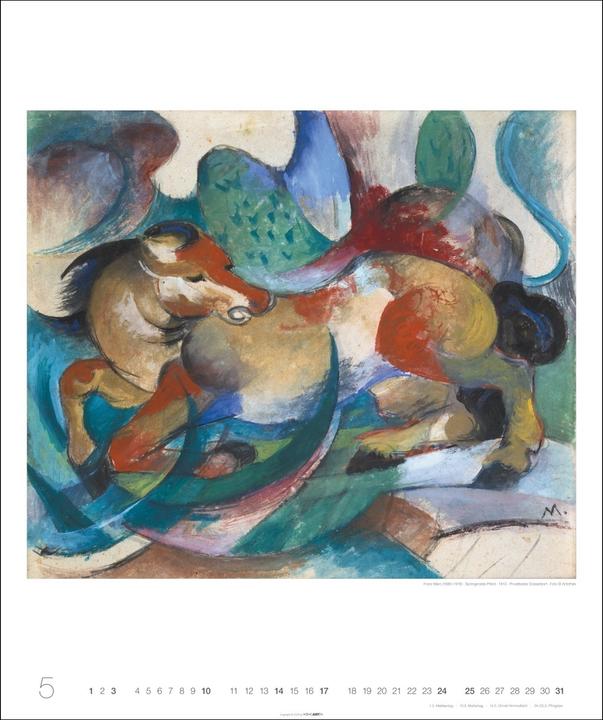 Produktbild Franz Marc Edition Kalender 2026 (46 x 55 cm)