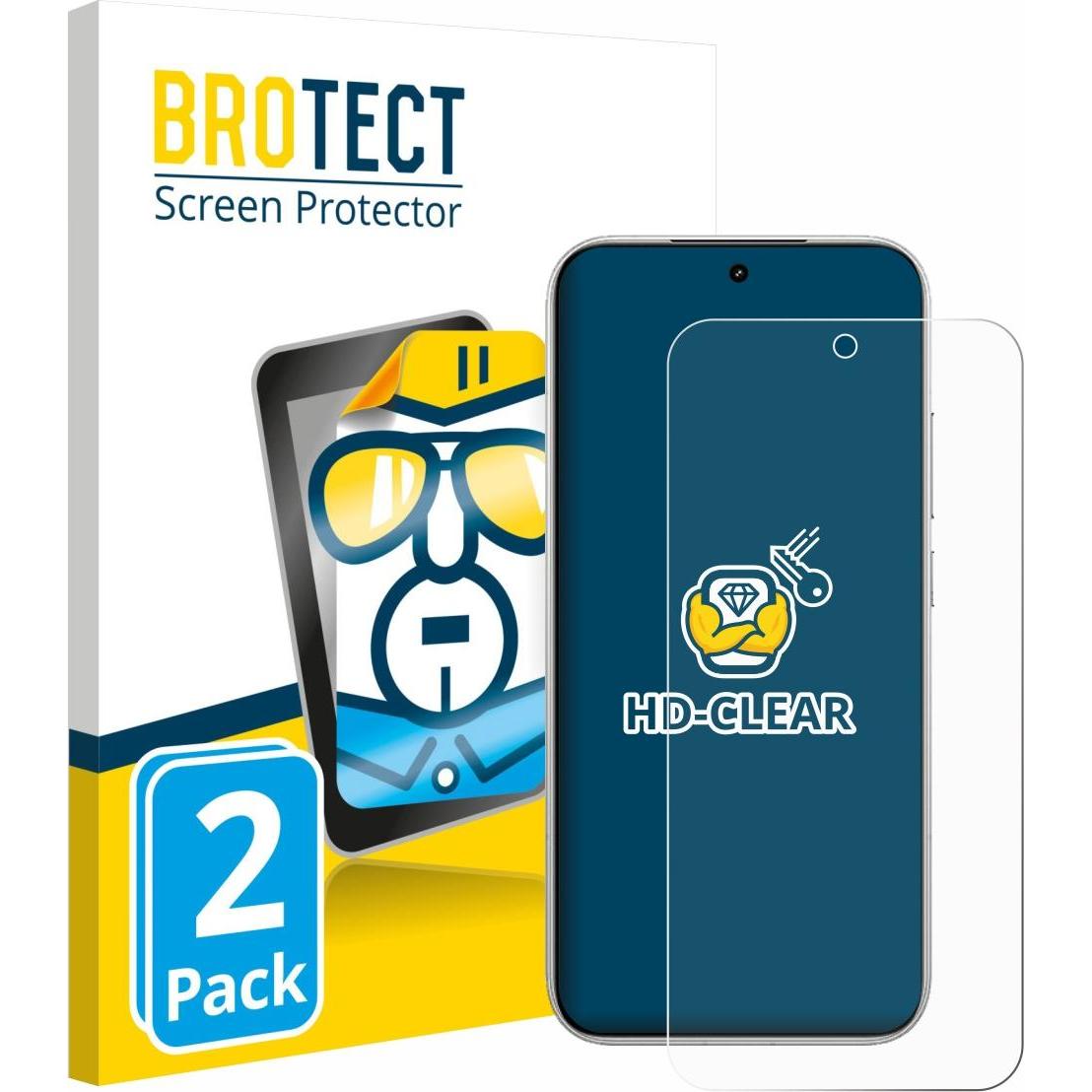 BROTECT Pellicola Trasparente (2 pz., Mi 8 Pro), Pellicola protettiva smartphone, Trasparente