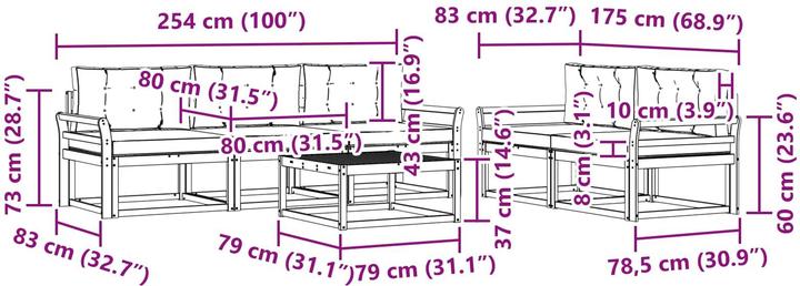 Produktbild vidaXL Outdoor-Sofagarnitur