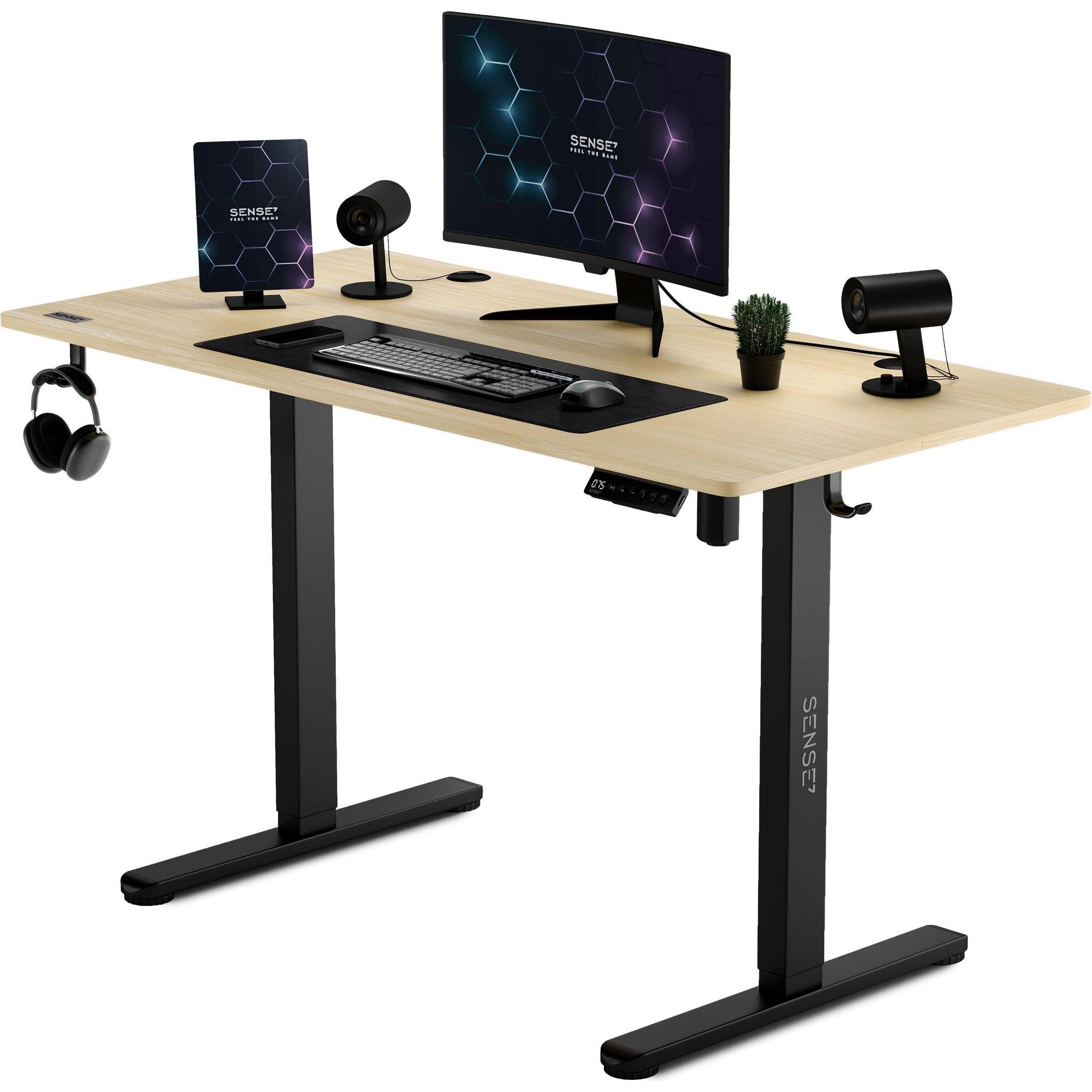 Thumbnail - Sense7 Nojo, Gaming Tisch, Schwarz, Beige