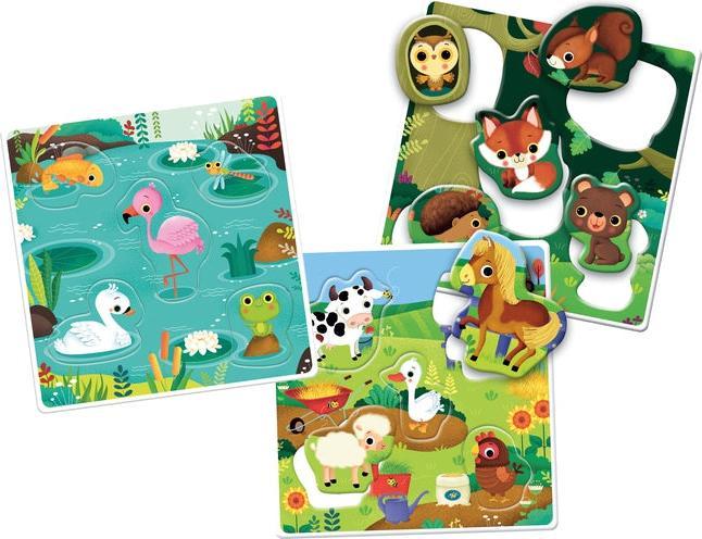Actual product image Clementoni Montessori - Animals 3in1