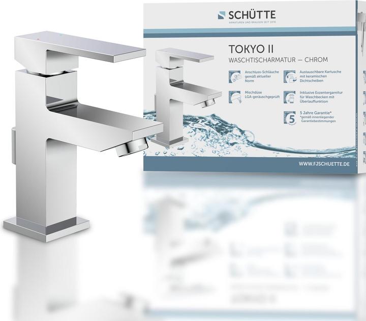 Immagine prodotto Schütte Rubinetto bagno TOKYO II Miscelatore lavabo cromo Miscelatore monocomando 24110