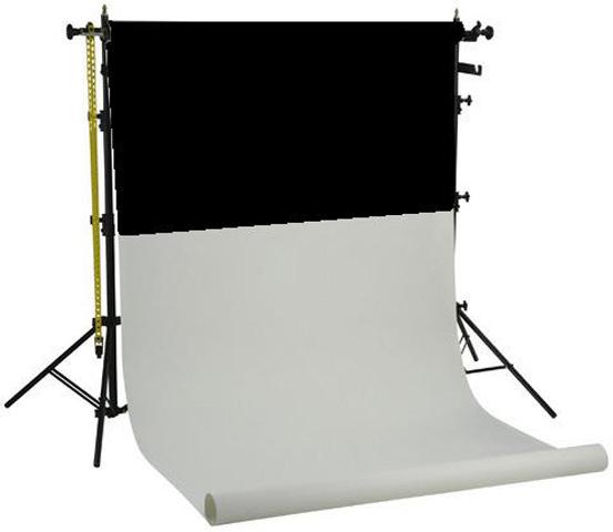 Image du produit Linkstar Système d'arrière-plan BSK-2P + 2 arrière-plans en papier (135 cm)