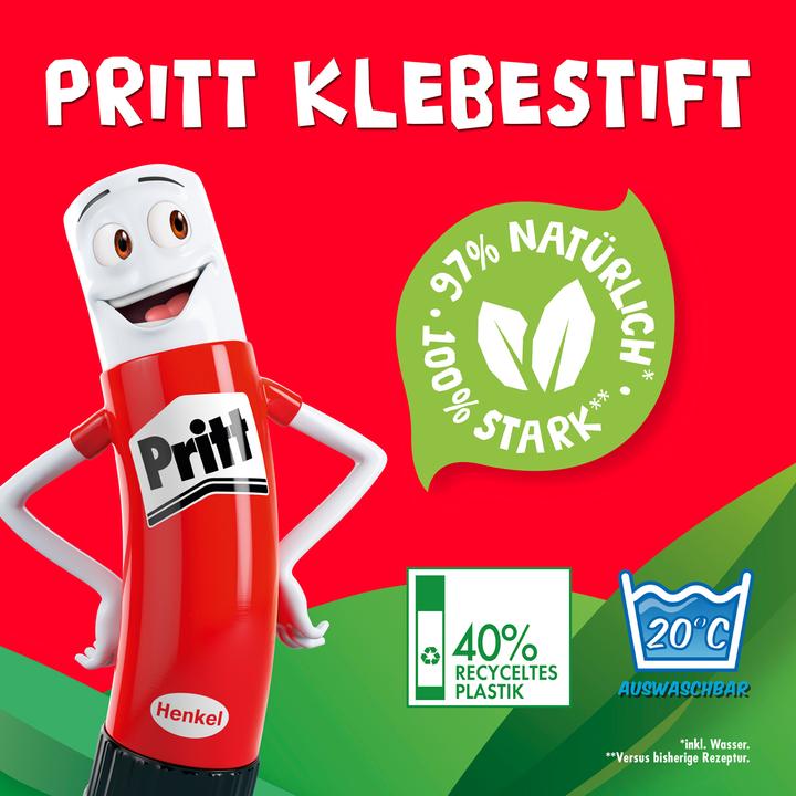 Actual product image Pritt Klebestift 2*22g + Radierer retail