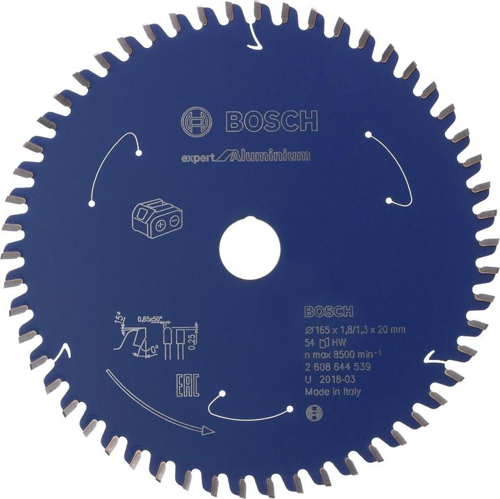 Actual product image Bosch Professional Zubehör Circular saw blade Expert for Aluminium for cordless saws,305 x 2.4/1.8 x 30, 96 teeth