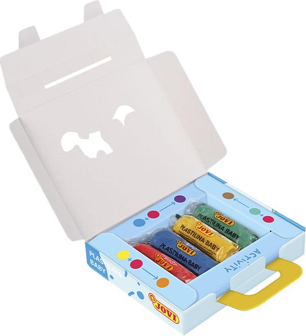 Actual product image Jovi My First Plastilina Baby modelling clay, 4 x 38 g in carton, assorted colours