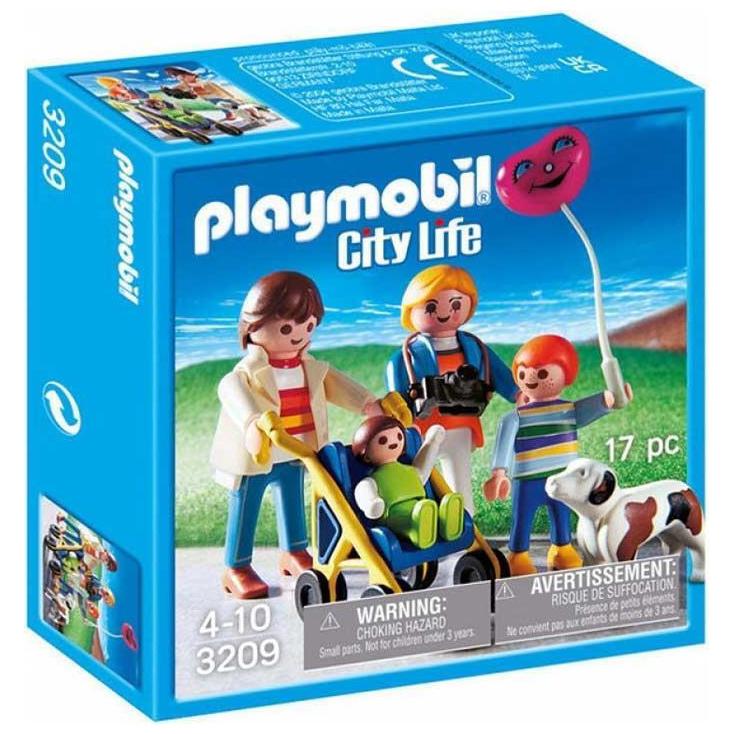 Playmobil Passeggiata in famiglia con passeggino (3209, Playmobil City Life)