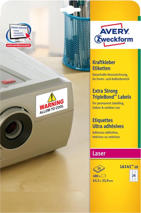 Actual product image Avery Kraftkleber-Etiketten