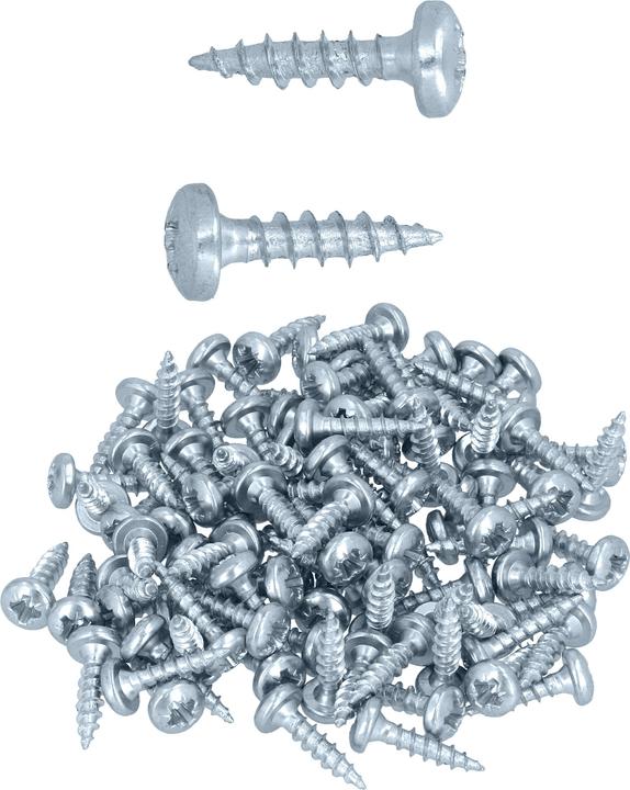 Helpmate Holzverbinderschraube 4x16, Linsenkopf, 100 Stück (100 Schrauben pro Stück)