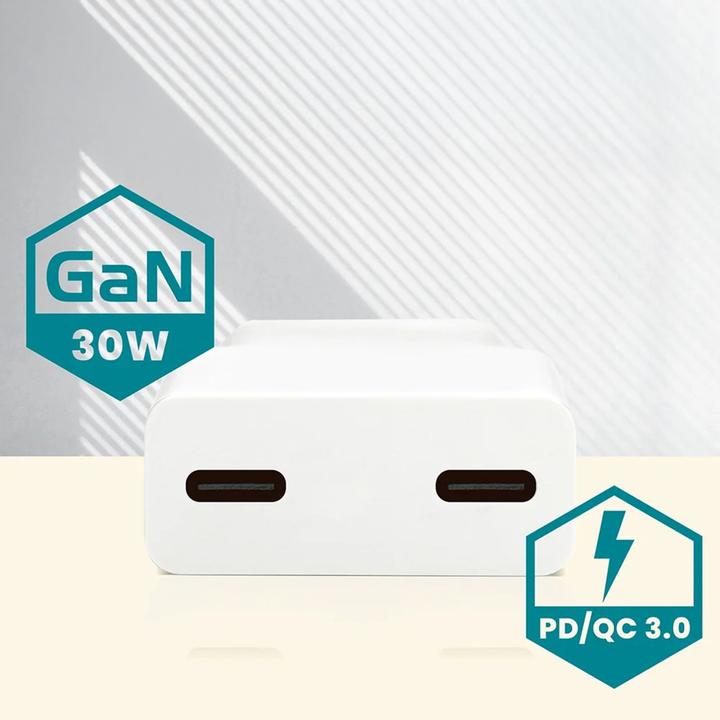 Produktbild Everactive 30W 2xUSB-C-Wandladegerät (30 W, 2 Ports)