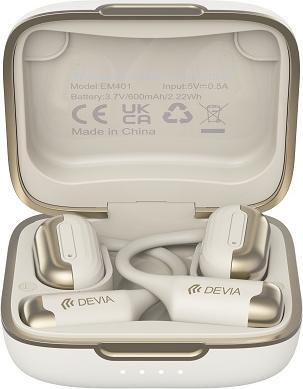 Devia Bluetooth-oortelefoon OWS Pro1 beige (ANC, 10 h, Draadloze)