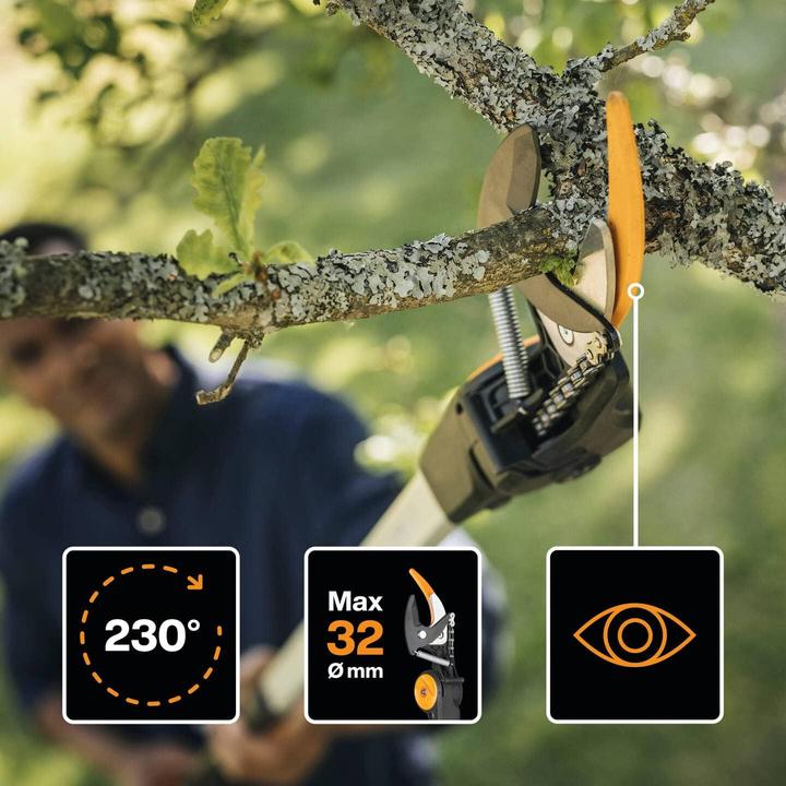 Produktbild Fiskars Teleskop-Schneidgiraffe mit Baumsäge