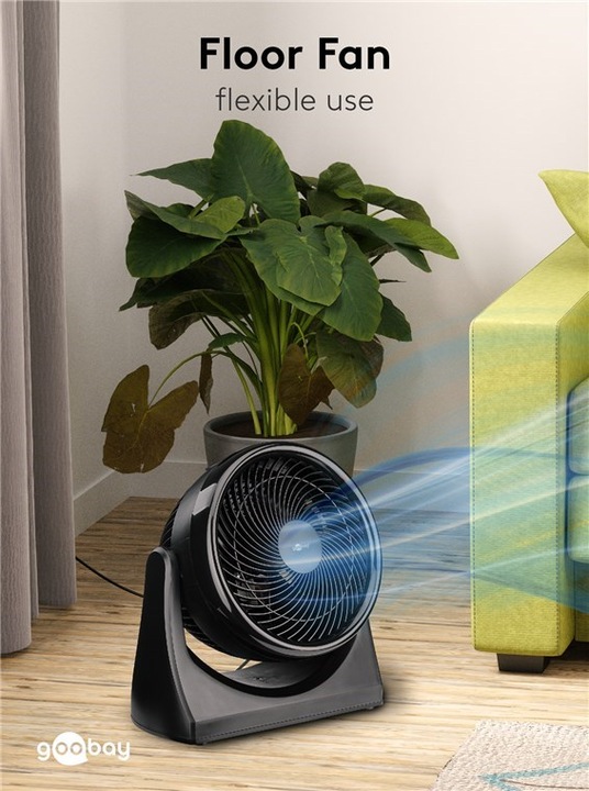 Actual product image Goobay 22,90cm (9") floor fan (60 dB)