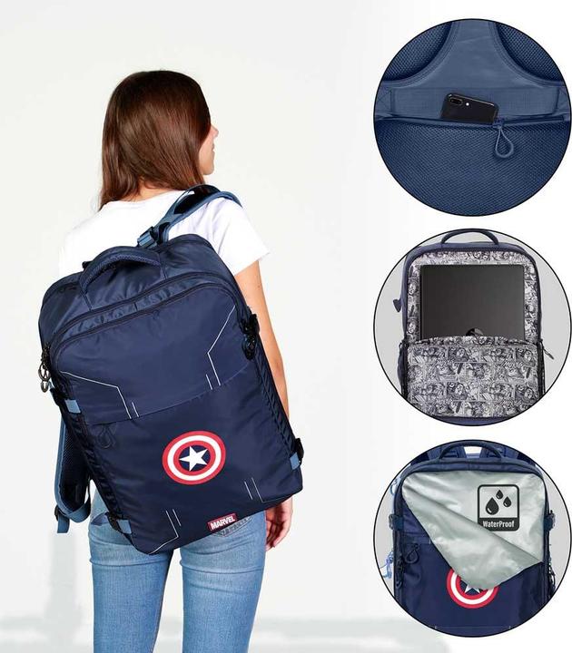 Actual product image Karactermania Large Mercury Travel Backpack 47x23x33cm Gears