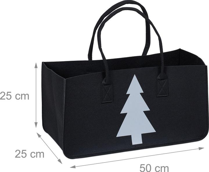 Actual product image Relaxdays Firewood bag (25 x 50 x 25 cm)