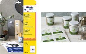Produktbild Avery Quadratische Etiketten