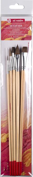 Actual product image Talens Brush set ox ear hair 5 mix