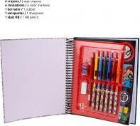 Actual product image super activity album coloreable, red