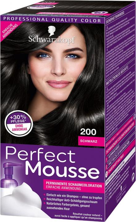 Image du produit Schwarzkopf Perfect Mousse Schaumcoloration (200 Noir)