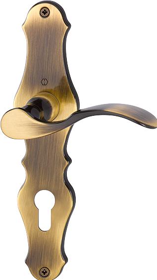 Actual product image Hoppe Long plate set Weimar M112SLN/2007 Brass F73 PZ 72 mm DIN left / right (Door plate set)