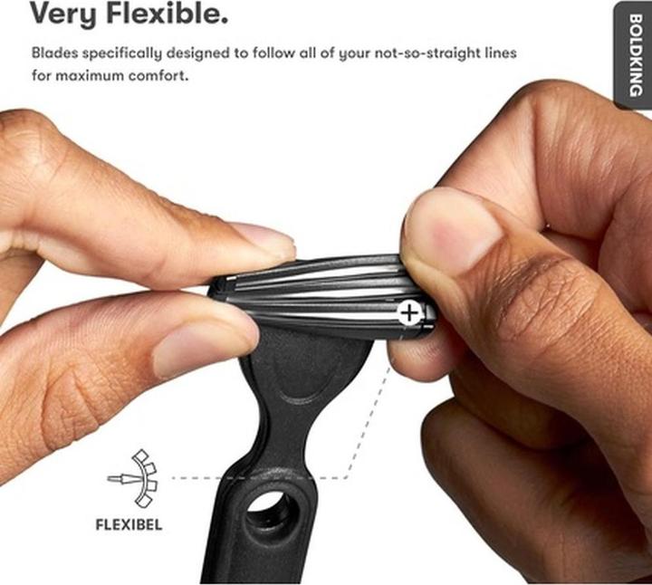 Actual product image Boldking Razor Blades for Normal Skin - Refill Blades for Men - 1 Count (4 x)