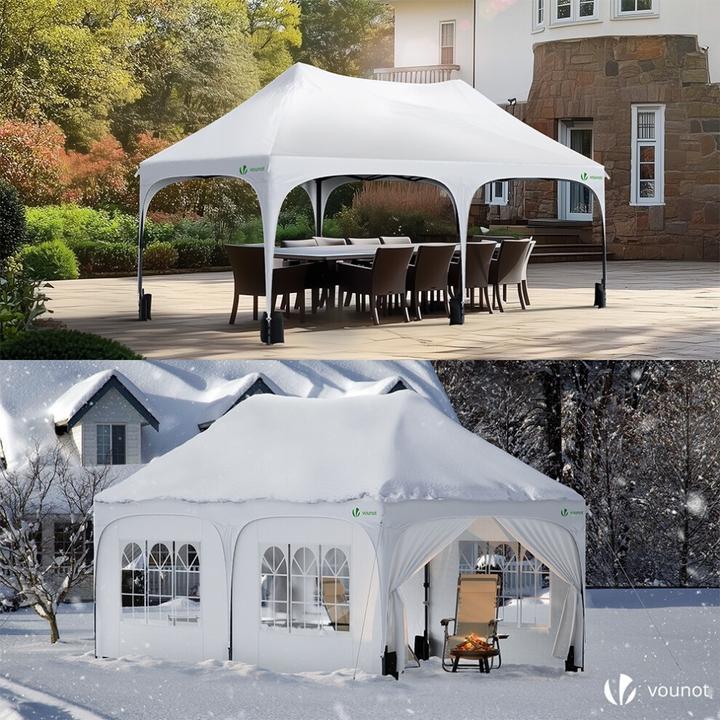 Actual product image Vounot Waterproof Pavilion with Side Walls (600 cm, 300 cm)