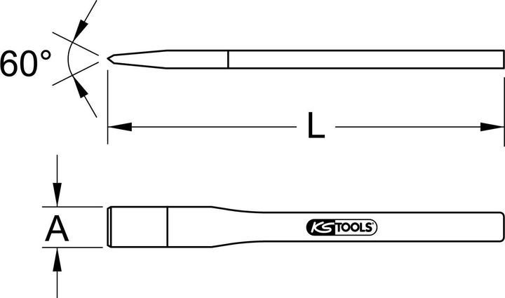 Produktbild KS Tools BRONZEplus Maurermeissel (250 mm)