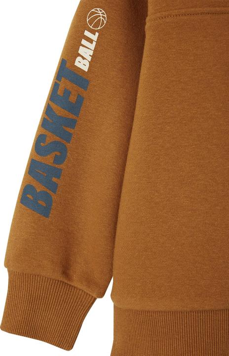 Immagine prodotto Vertbaudet Jungen Sweatshirt mit Stehkragen und Basketball-Print, Recycling-Anteil (158, 164)