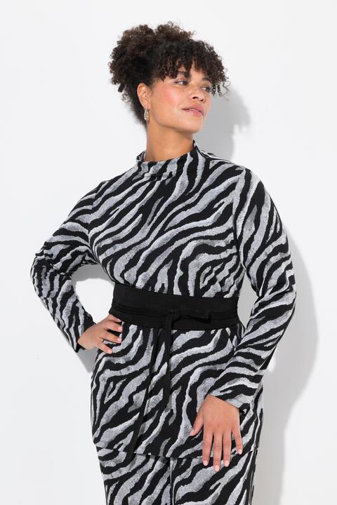 Actual product image Miamoda Pullover, Zebra, Stehkragen, Langarm (54)