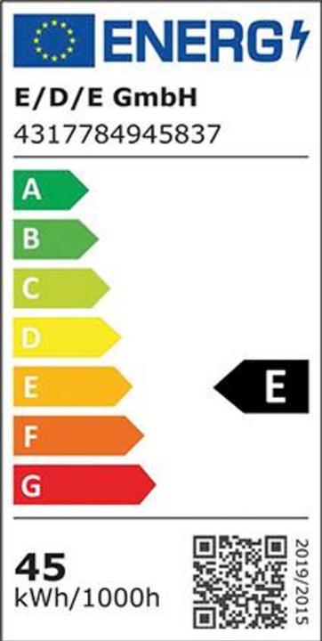 Energy Label Forum Professional Solutions LED-Arbeitsleuchte, mit 2 Steckdosen (3600 lm)