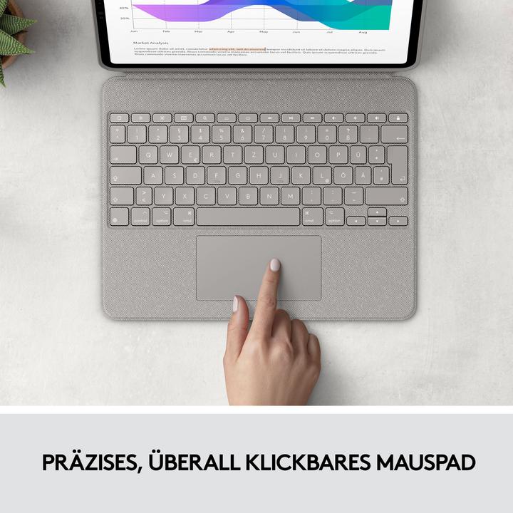 Actual product image Logitech Combo Touch (US, Apple iPad Pro 12.9 2018, Apple iPad Pro 12.9 2020, Apple iPad Pro 12.9 2021, Apple iPad Pro 12.9 2022)