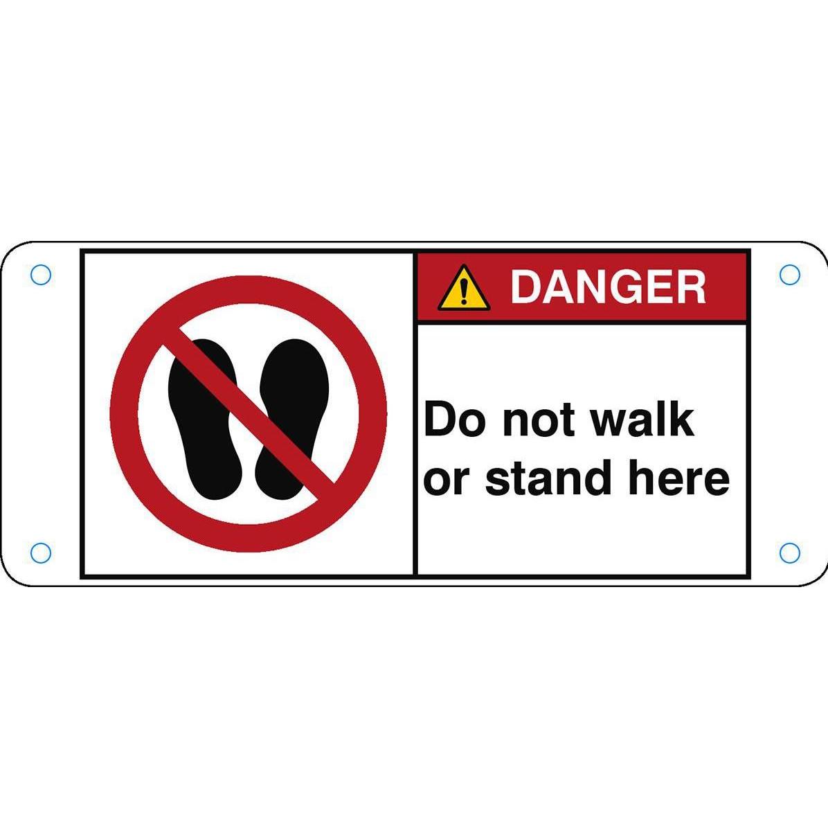 Brady, Sicherheitskennzeichnung, ISO Safety Sign - Do not walk
