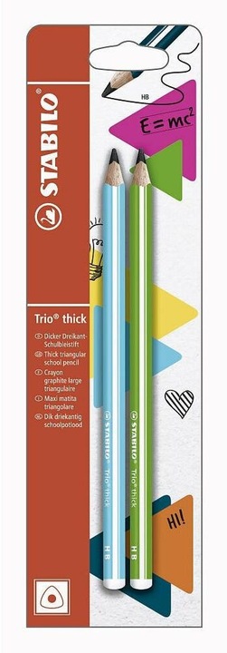 Produktbild STABILO Trio dick (3.15 mm, HB, 2 x)