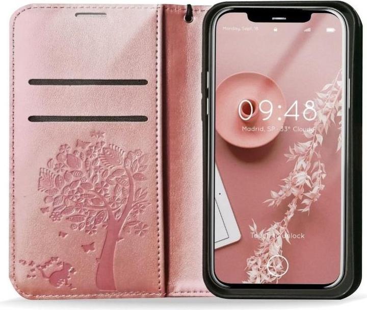 Produktbild Forcell Back panel cover OEM MEZZO Book case for SAMSUNG A32 5G tree rose gold (Samsung Galaxy A32 5G)