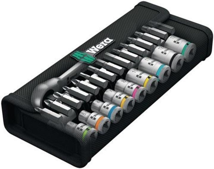 Actual product image Wera 8100 SB 7 Zyklop Metal Ratchet Set (10 mm, 11 mm, 12 mm, 13 mm, 14 mm, 15 mm, 16 mm, 17 mm, 18 mm, 19 mm, 8 mm, 9 mm)