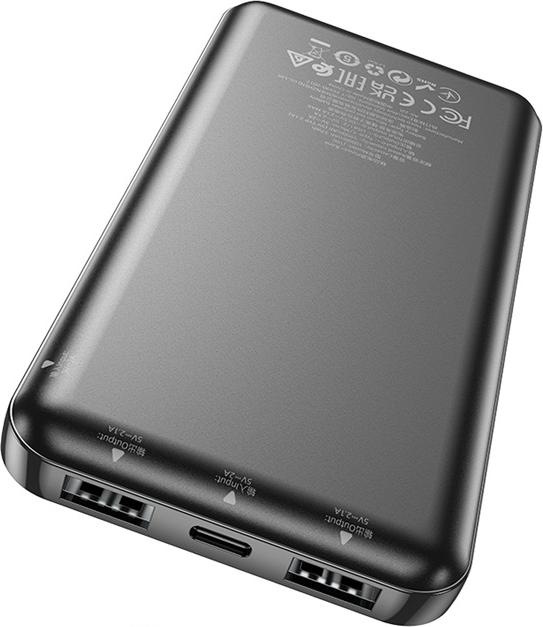 Hoco J100 Powerbank 10000 mAh Schwarz (10000 mAh)