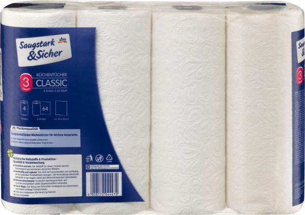 Produktbild dm Saugstark&Sicher Classic (4x)