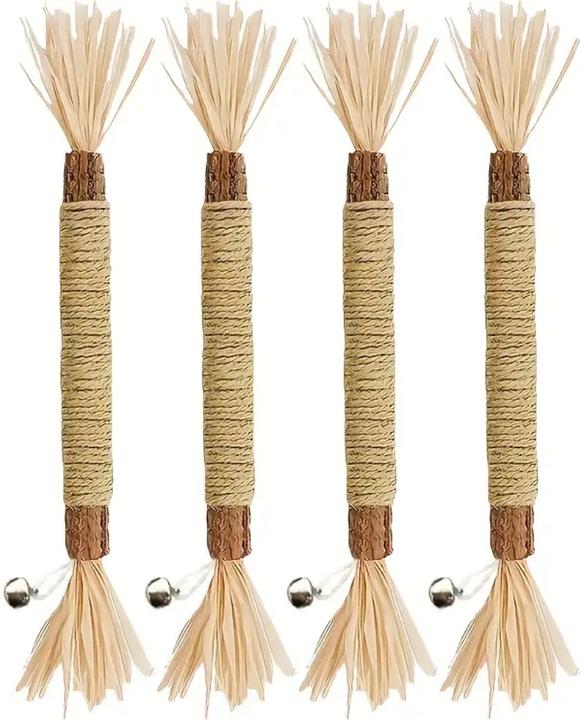 Suba 4 Stück Matatabi-Sticks mit Fransen
