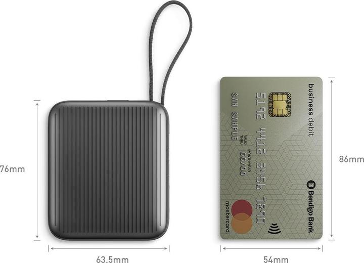 Produktbild Energea PowerBank Integra Mini 35 10000mAh cableUSB-C PD35W grey (10000 mAh, 35 W, 35 Wh)