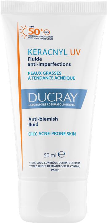 Actual product image Ducray KERACNYL UV Fluid SPF50+ liq (Sun cream face, SPF 50+, 50 ml, 73 g)