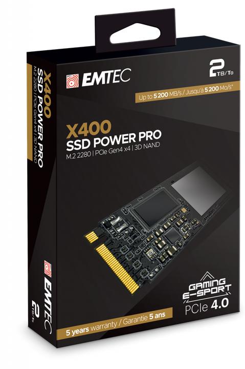 Actual product image Emtec X400 Power Pro (2000 GB, M.2 2280)
