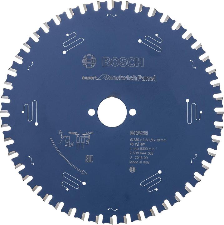 Produktbild Bosch Professional Zubehör Kreissägeblatt Expert for Sandwich Panel, 230 x 30 x 2,0 mm, 48