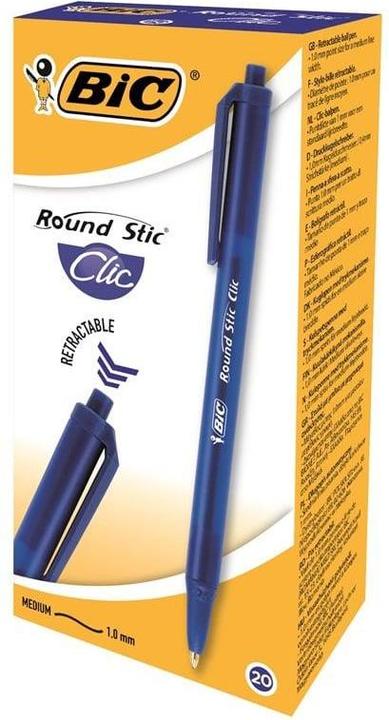 Actual product image Bic Ball pen Round Stic Clic, 1.0 mm Blue, 1 pcs. 379640 (Blue, 1 x)