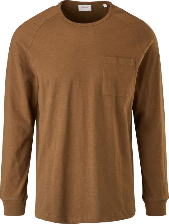 Produktbild s.Oliver T-Shirt Langarmshirt mit Flammgarnstruktur (L)