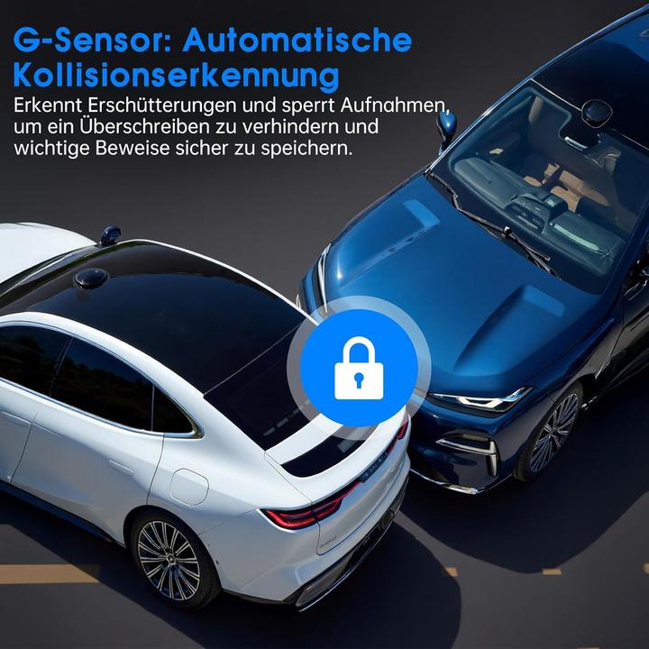 Produktbild Yonvim Dashcam Auto für Vorne und Hinten (Eingebautes Display, 2.5K)