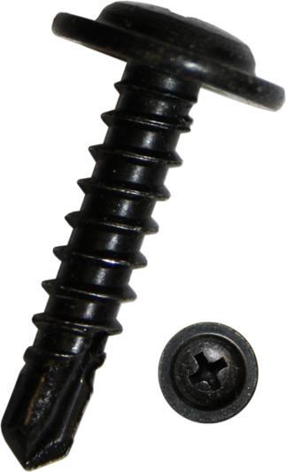 Produktbild Dresselhaus Bohrschraube Linsenkopf m. Kreuzschlitz DIN 7504 4,2x16 mm schwarz verzinkt, 100 Stck (100 Schrauben pro Stück)