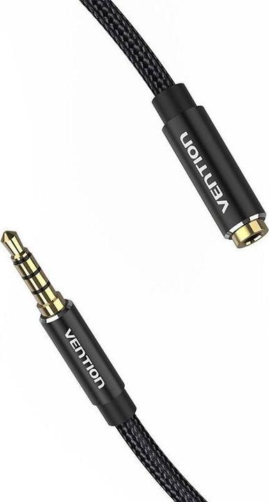 Image du produit Vention TRRS 3.5mm mâle vers 3.5mm femelle Extender audio 1,5m BHCBG Noir (1.50 m)